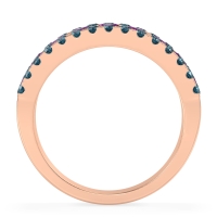 Three Row Round Half-Eternity Mahat Band