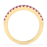 Three Row Round Half-Eternity Mahat Band