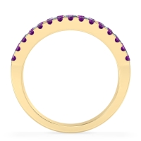 Three Row Round Half-Eternity Mahat Band