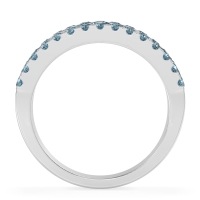 Three Row Round Half-Eternity Mahat Band