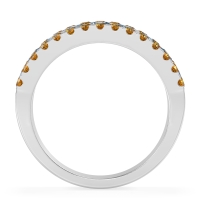 Three Row Round Half-Eternity Mahat Band