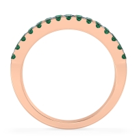 Three Row Round Half-Eternity Mahat Band