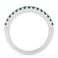 Three Row Round Half-Eternity Mahat Band