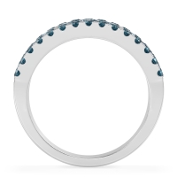 Three Row Round Half-Eternity Mahat Band