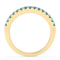 Three Row Round Half-Eternity Mahat Band