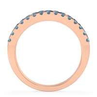 Three Row Round Half-Eternity Mahat Band