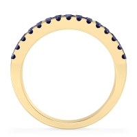 Three Row Round Half-Eternity Mahat Band