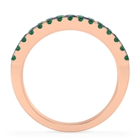 Three Row Round Half-Eternity Mahat Band