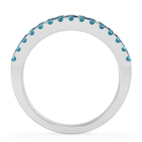 Three Row Round Half-Eternity Mahat Band