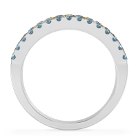 Three Row Round Half-Eternity Mahat Band