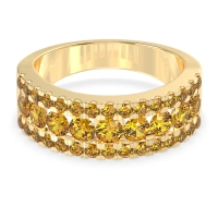 Three Row Round Half-Eternity Mahat Band