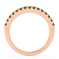 Three Row Round Half-Eternity Mahat Band