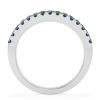 Three Row Round Half-Eternity Mahat Band