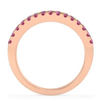 Three Row Round Half-Eternity Mahat Band