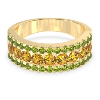 Three Row Round Half-Eternity Mahat Band