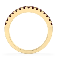 Three Row Round Half-Eternity Mahat Band