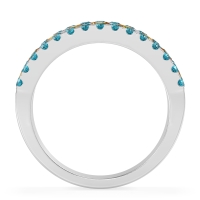 Three Row Round Half-Eternity Mahat Band