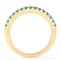 Three Row Round Half-Eternity Mahat Band