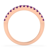 Three Row Round Half-Eternity Mahat Band