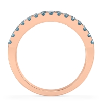 Three Row Round Half-Eternity Mahat Band