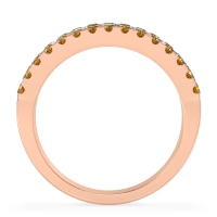 Three Row Round Half-Eternity Mahat Band