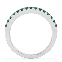 Three Row Round Half-Eternity Mahat Band