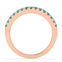 Three Row Round Half-Eternity Mahat Band