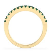 Three Row Round Half-Eternity Mahat Band