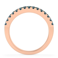 Three Row Round Half-Eternity Mahat Band