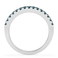 Three Row Round Half-Eternity Mahat Band