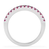 Three Row Round Half-Eternity Mahat Band