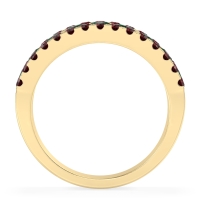 Three Row Round Half-Eternity Mahat Band