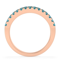 Three Row Round Half-Eternity Mahat Band