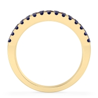 Three Row Round Half-Eternity Mahat Band