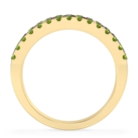 Three Row Round Half-Eternity Mahat Band