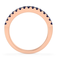 Three Row Round Half-Eternity Mahat Band