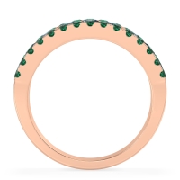 Three Row Round Half-Eternity Mahat Band