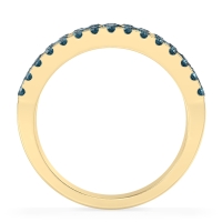 Three Row Round Half-Eternity Mahat Band