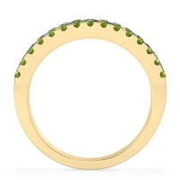 Three Row Round Half-Eternity Mahat Band