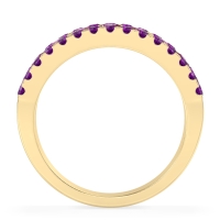 Three Row Round Half-Eternity Mahat Band