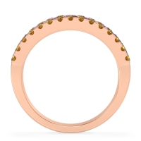 Three Row Round Half-Eternity Mahat Band