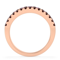 Three Row Round Half-Eternity Mahat Band