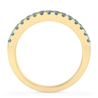 Three Row Round Half-Eternity Mahat Band