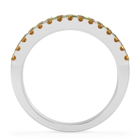 Three Row Round Half-Eternity Mahat Band