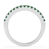 Three Row Round Half-Eternity Mahat Band