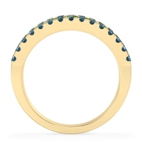 Three Row Round Half-Eternity Mahat Band