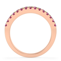 Three Row Round Half-Eternity Mahat Band