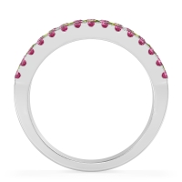 Three Row Round Half-Eternity Mahat Band