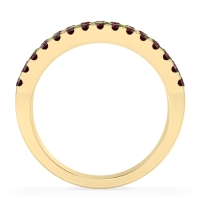 Three Row Round Half-Eternity Mahat Band