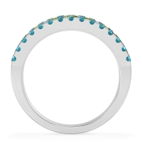 Three Row Round Half-Eternity Mahat Band